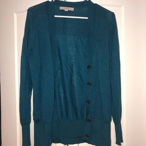LOFT teal Cardigan